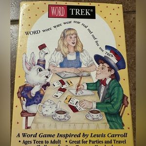 Vintage Alice in Wonderland Word Trek Game 1993